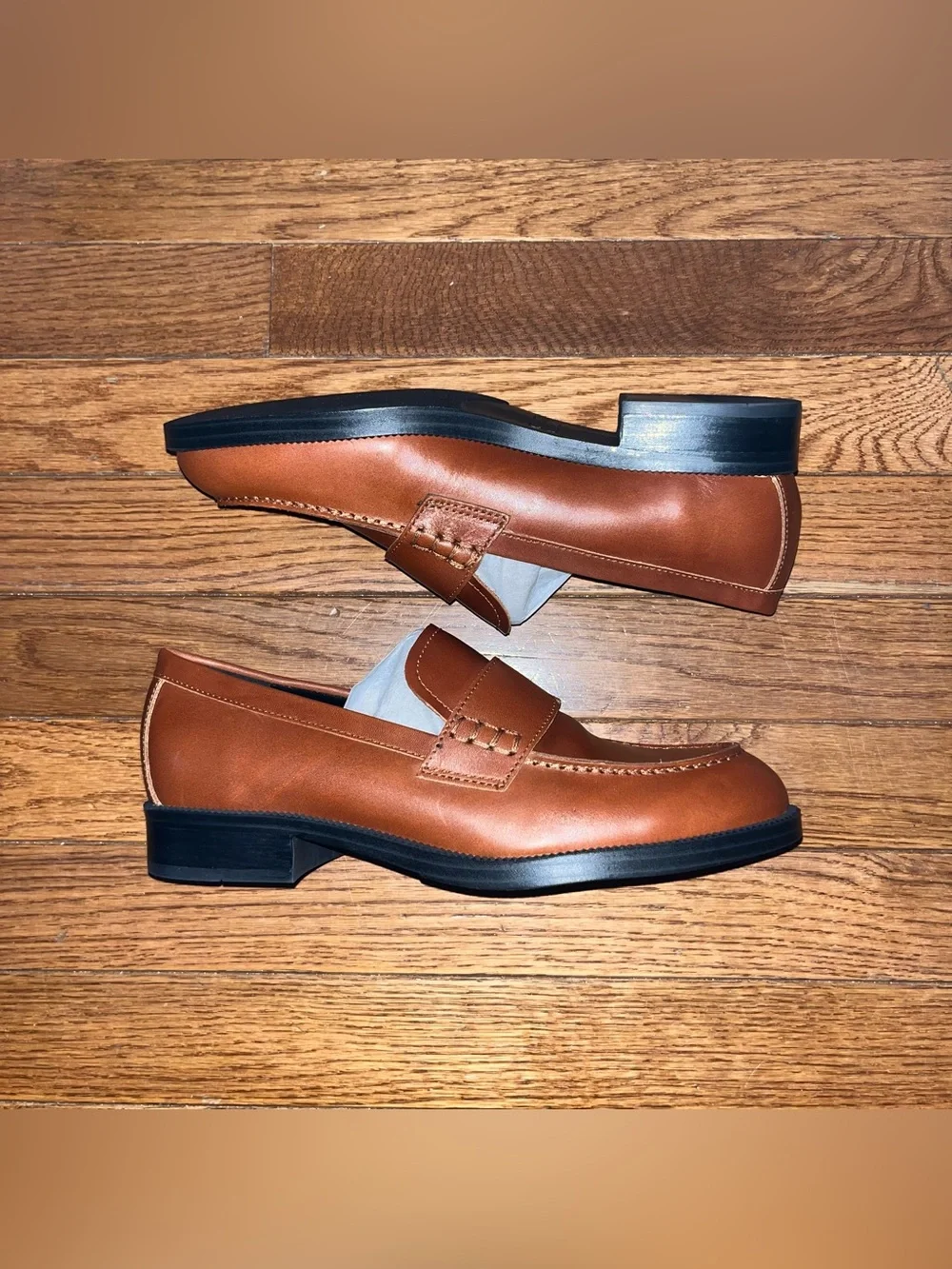 Marc Fisher LTD Palista Loafers Medium Brown 210 Leather Women’s Size 8